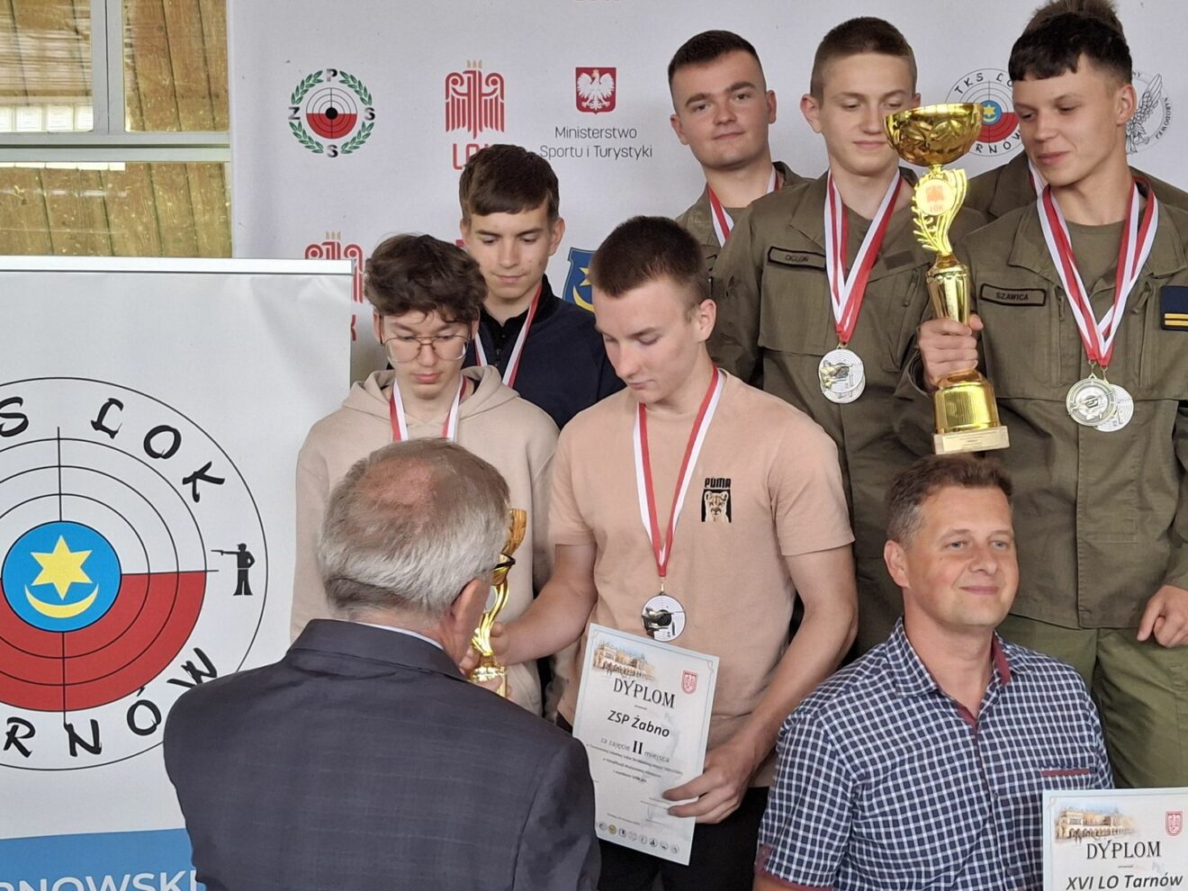 MEDALE W STRZELECTWIE, ZSP Żabno, Technikum w Żabnie, Szkoła Branżowa I stopnia w Żabnie, Zespół Szkół Ponadpodstawowych, szkoła średnia w Żabnie, Żabno